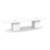 12' Classic Boat Shape Conference Table with Cube Base - White
