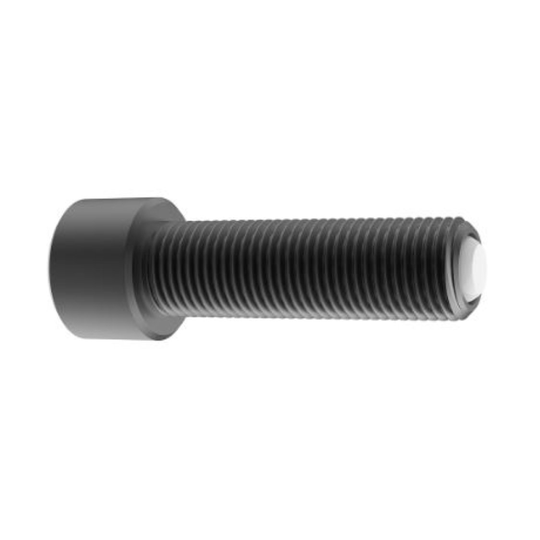 Carr Lane CL-10-BTSFN-4.00 Ball-End Thrust Screw, Delrin Swivel Ball, 5/8-11 x 4.06