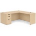 CLALD2038- Classic L-Shape Desk 66" W x 30" D with 42" Return and Box/Box/File Pedestal- Maple