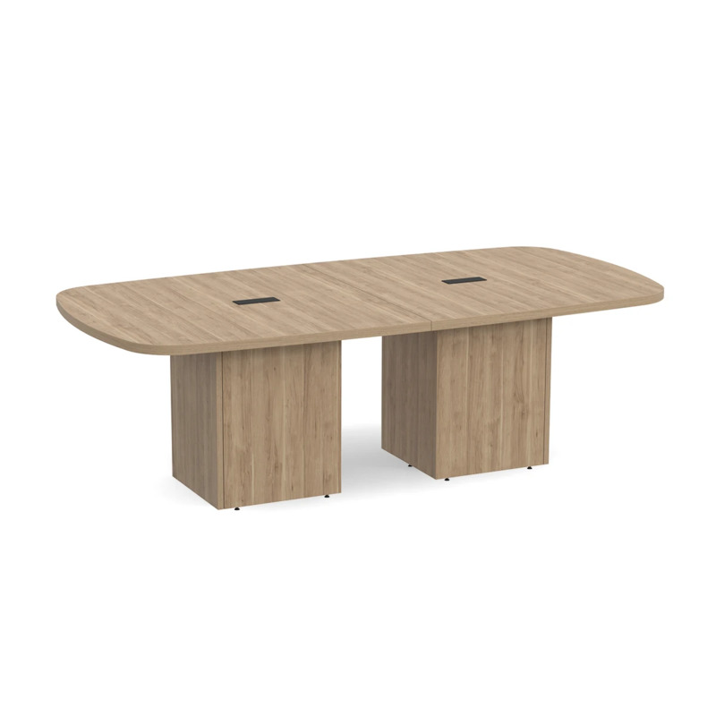 Arena Conference Table 8 Ft with Cube Base - Aspen