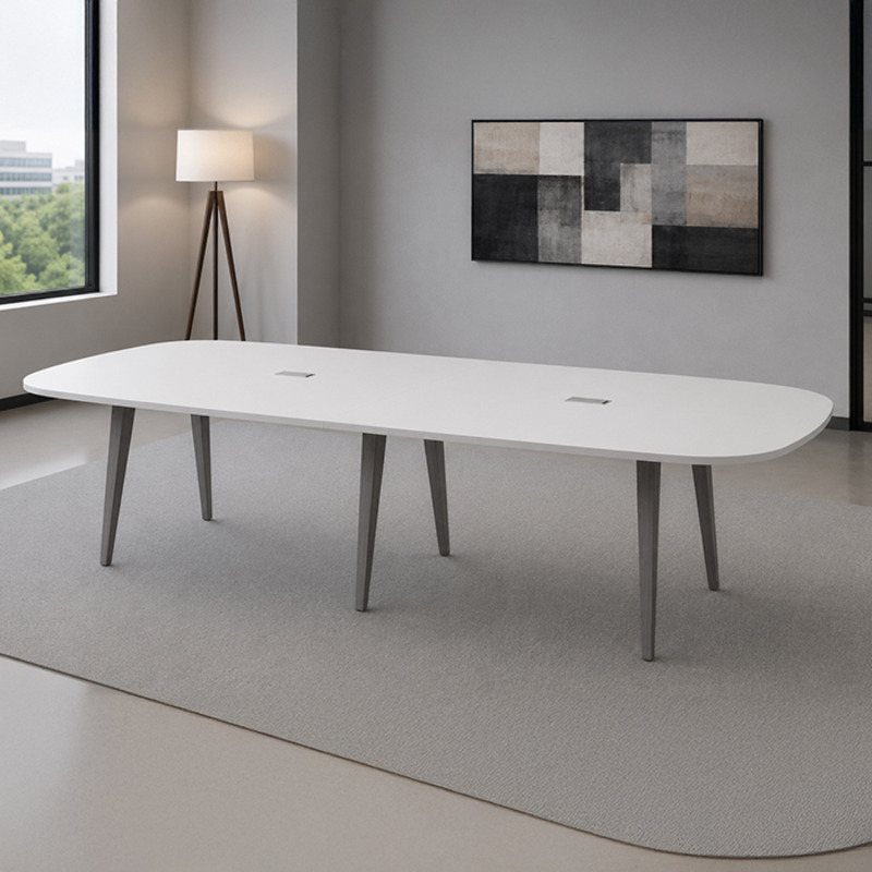 SIGAR7638N - 12ft. Arena Conference Table w/Newport Gray VA Leg