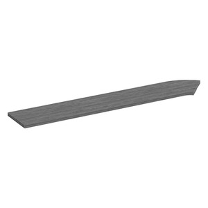PBTC66L 66" CORNER TRANSACTION TOP LEFT - Newport Gray