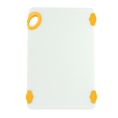 Winco CBN-1218YL 12" X 18" X 1/2" Thick STATIKBoard™ Cutting Boa