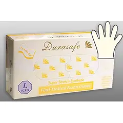 2324 VINYL STRETCH EXAM GLOVE, LARGE, 4 MIL, CREAM, POWDER FREE, 1000/CS   PAR-A-DICE