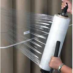 18" X 1500' 80 GAUGE CLEAR CAST STRETCH FILM, SOLD BY THE ROLL - 4 ROLLS PER CASE SF188CAST