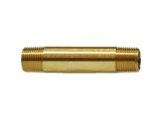 Long Nipple, 1/2-in MNPT x 1/2-in MNPT, 2 in, Brass