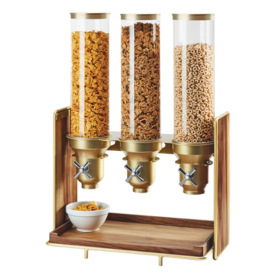 Cal-Mil 3720-46 (3) 4-1/2L capacity cylinders Mid-Century Cereal Dispenser