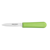 Dexter 15303G SANI-SAFE 3¼" Cook's Style Paring Knife - Green Handle