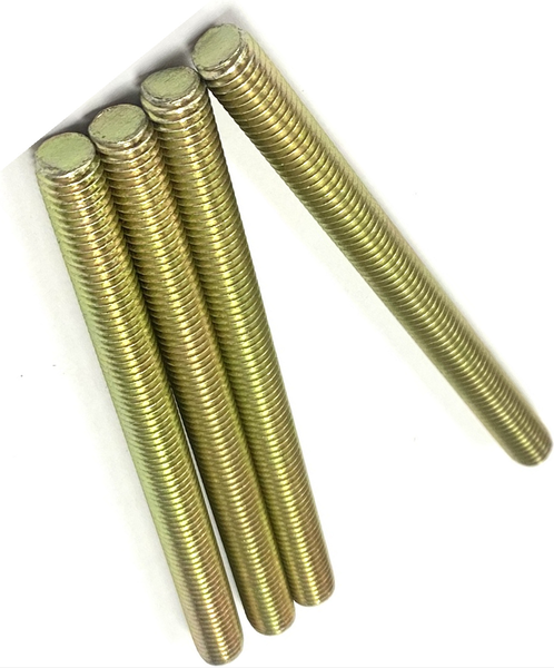 5/16" - 24 X 72" FULLY THREADED STRAIGHT ROD SAE J429 GR 8 ZINC TRIVALENT YELLOW