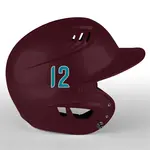 2 Color Custom Font Die Cut Number Decals
