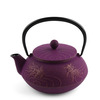 Teapot Cast Iron Purple Goldfish