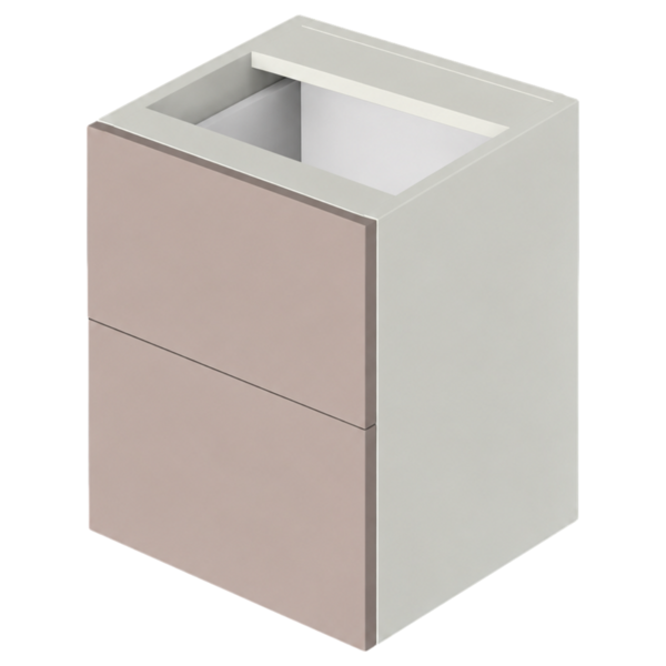 Capri Vanity 2 Drawer Base Floating 12" x 25.5" x 21"