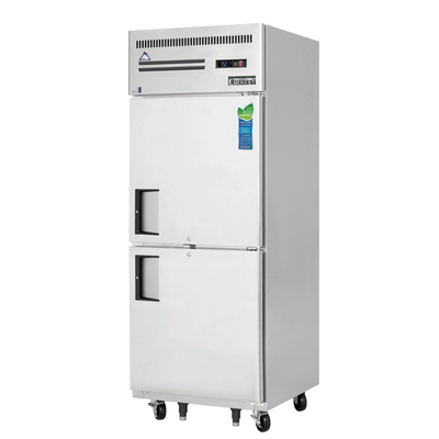Everest ESRH2 Reach-In Refrigerator 2 Solid Half Doors, 115v, NSF - 23 cu. ft.