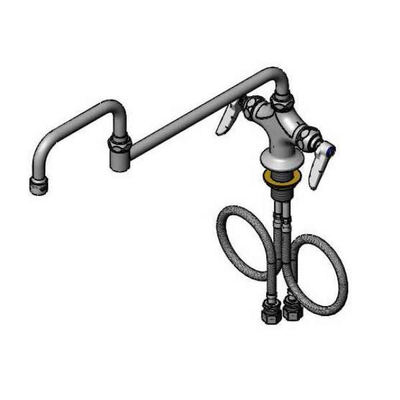 T&S Brass B-0250-BRASS Double Pantry Faucet Deck Mount