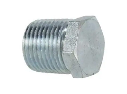 Hex Head Plug, 2 in MPT, Steel