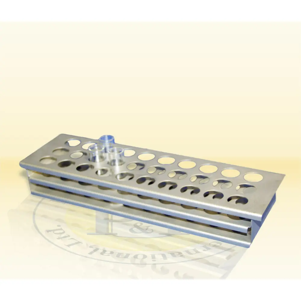 Page & Pedersen QuickCheck Stainless-Steel Sample Vial Rack for Cryoscopes