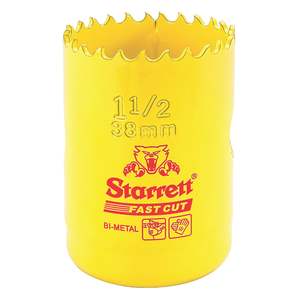 STARRETT FCH0112-G 1-1/2'' (38mm) Fast Cut Straight Pitch Bi-Metal Hole Saw