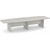 12' Classic Boat Shape Conference Table with Panel Base - Silver Birch