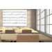 LUXOR WB7248M 72"W x 48"H Wall-Mount Music Whiteboard