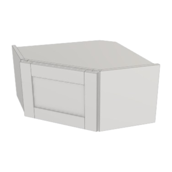 Metropolitan White Wall Diagonal Corner - 24 W X 12 H