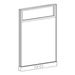 PGF6736 POWER Glazed Webb Panel - 67"H x 36"W Aspen Fabric, Silver