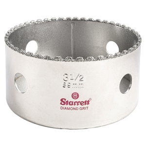 STARRETT KD0312-N 3-1/2'' (89mm) Diamond Grit Hole Saw
