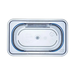 Araven 74011 GN 1/9 h.100mm / 4" Blue Gastronorm Food Pan, 0.9 L