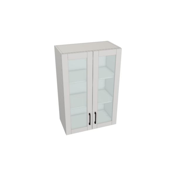 Providence Pure White Box Glass Door Wall Cabinet Kit - 24”x 36” X 13”