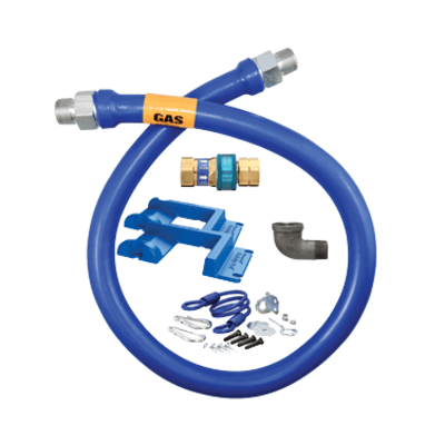 Dormont Manufacturing 16100BPQR48PS Dormont Blue Hose Moveable Gas Connector 1" Dia.