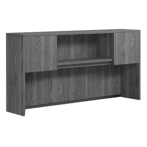 CLAHU1001- Hutch with 2 Laminate Doors- Newport Gray