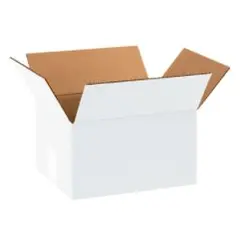10 X 8 X 6 ECT32 WHITE CORRUGATED CARTON 25/BD 1086W