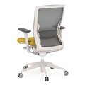 Propel Office Chair - White Frame with Yellow Seat