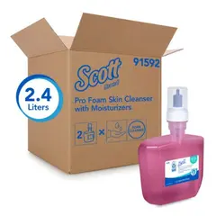 91592 SCOTT FOAMING MOISTURIZING SKIN CLEANER, FLORAL, 1.2 LITER, 2/CS
