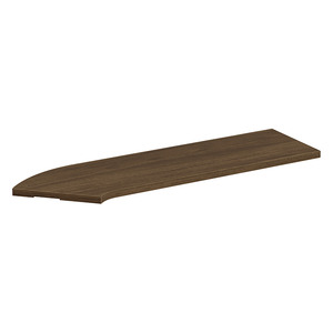  PBTC42R 42" CORNER TRANSACTION TOP RIGHT - Modern Walnut