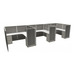 WEBBTYP31 - 53"H, Corner Top, 3-Pod, 6' x 6',  Webb Typical - no power
