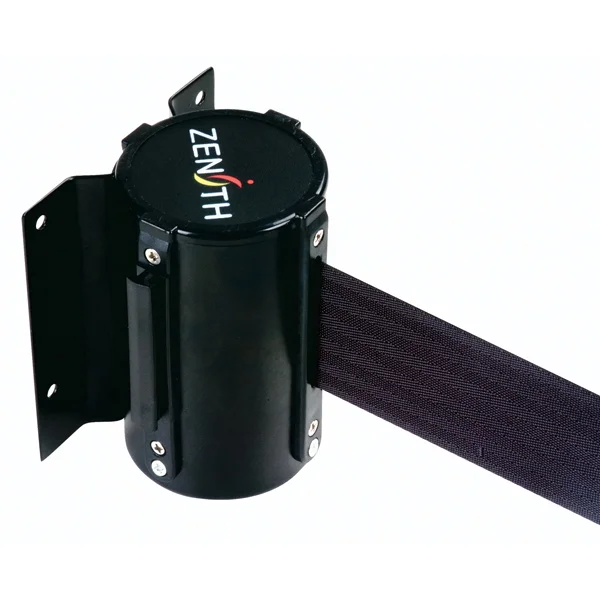 Wall Mount Barrier - 12' Black Tape