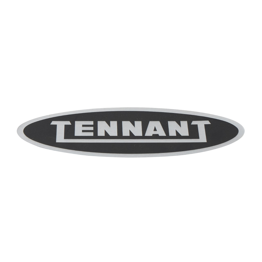 Tennant/Nobles - 4035944 - Label, Logo, 7.00L, Blk/Stl [Tennant] (Replaces Tennant 1231367)