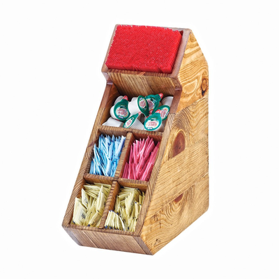 Cal-Mil 2052-99 6"W x 13"D x 15"H Madera Stir Stick & Organizer/Display