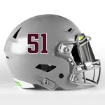 2 Color Custom Font Die Cut Number Decals