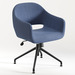 CHK68091BLU0701 - SARON GUEST CHAIR - Blue with 4 Prong base
