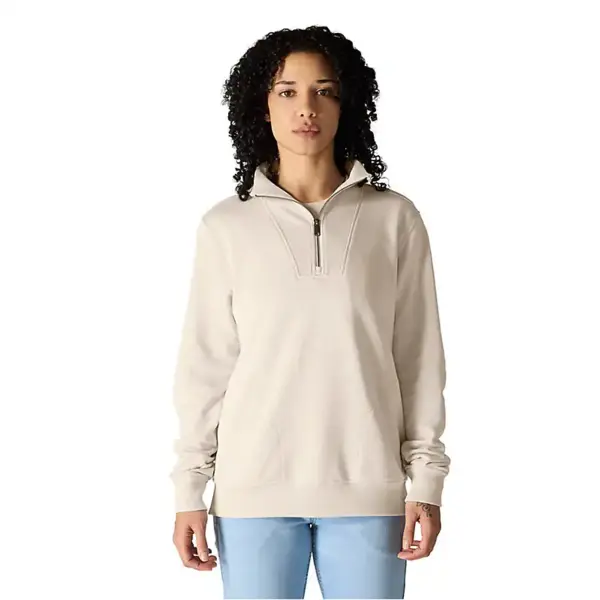 CARHARTT 106451 - Women's TENCEL™ Fiber Series Relaxed Fit Half-Zip Sweatshirt - Oat Milk