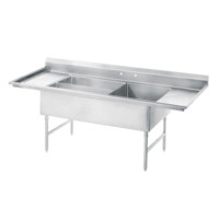 Advance Tabco 18-K5-56 Meat & Platter Sink 3-Compartment
