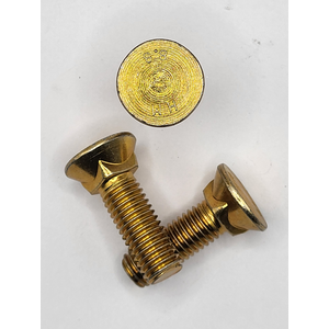M12 - 1.75 X 40MM FLAT HEAD PLOW BOLT 8.8 ZINC YELLOW PER PRINT