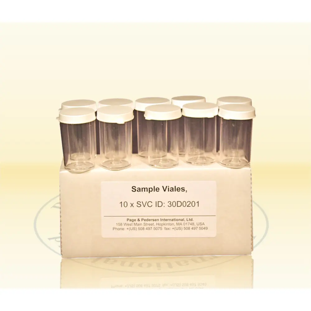 Page & Pedersen Sample Vials for LactiCheck Milk Analyzer