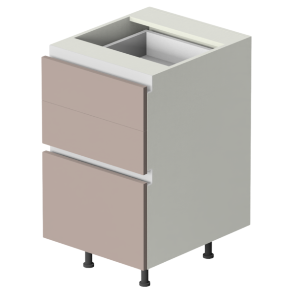 Capri Gola Vanity 3 Drawer Base 12" x 31.5" x 21"
