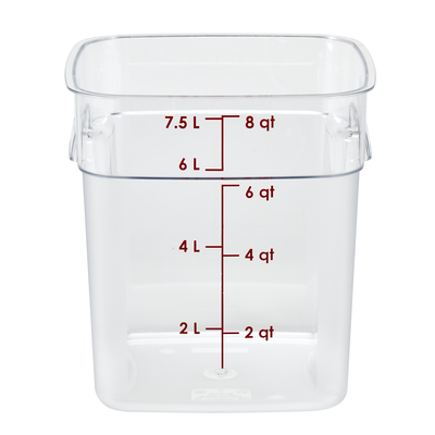 Cambro 8SFSPROCW135 CamSquare® FreshPro Food Container