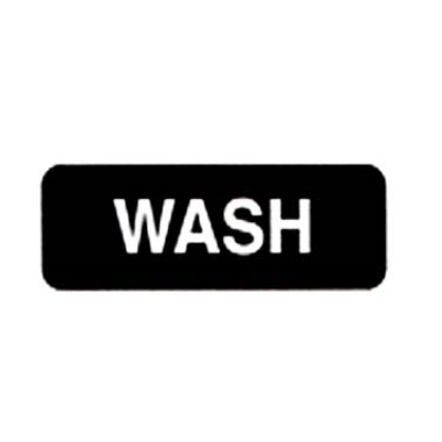 Vollrath 4526 Wash Sign 3" X 9"