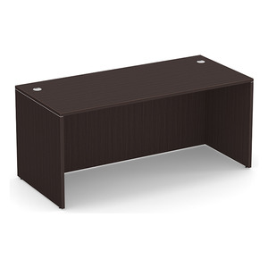 PL102 66"W x 30"D DESK SHELL - Espresso