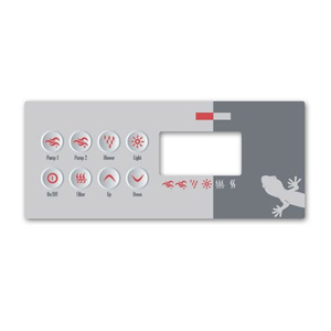 Gecko TSC-8 8-Button Topside Overlay 9916-100130