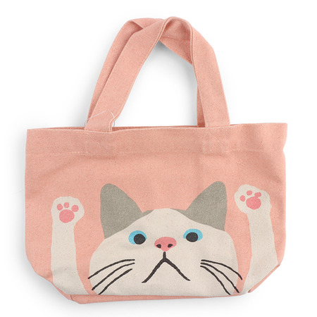 Tote Bag Cat Pink